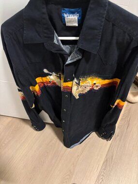 Vintage Wrangler Bull Rider Western Shirt from the 90's